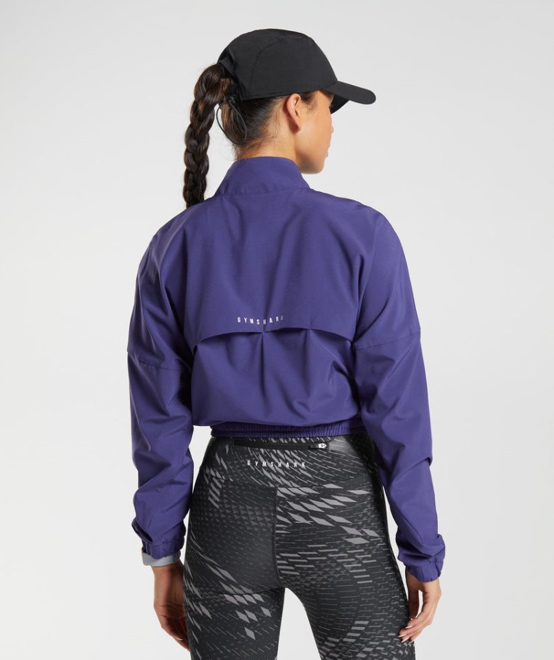 Women's Gymshark Sport Windbreaker Purple | CA 587D60